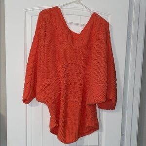 Cozy Orange Knit Sweater